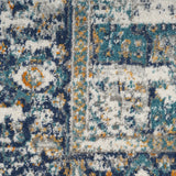 nourison passion psn03 ivory grey blue rug