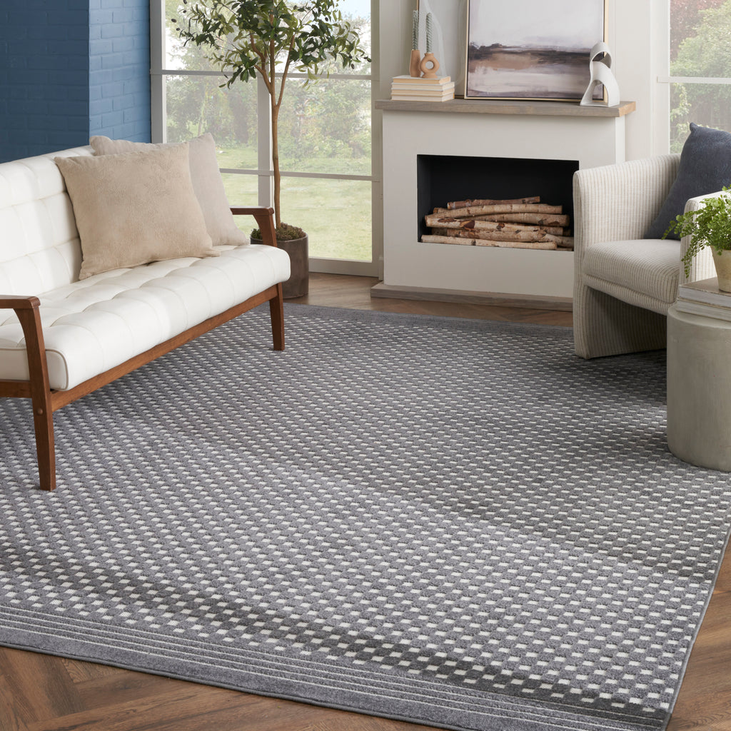 nourison care free caf02 grey rug