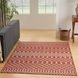 nourison positano pos02 terracotta rug
