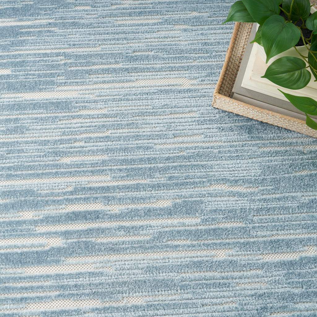 nourison care free caf04 blue rug
