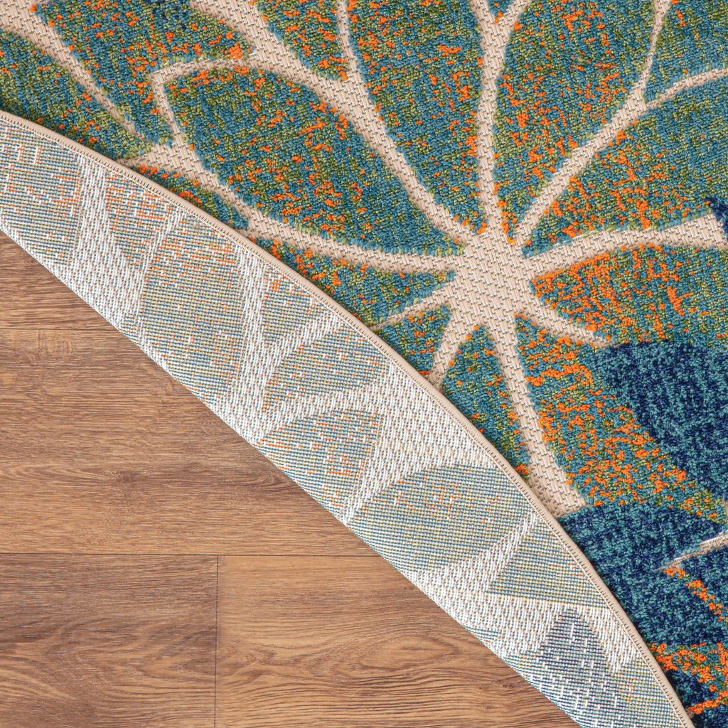 nourison aloha alh05 blue green rug