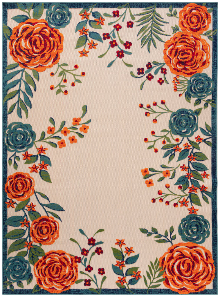 nourison aloha alh32 ivory multicolor rug