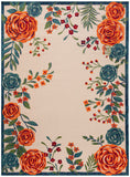nourison aloha alh32 ivory multicolor rug