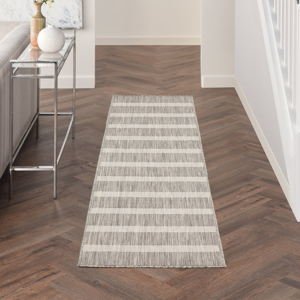 nourison positano pos03 grey ivory rug