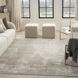nourison harmony hay06 silver grey rug
