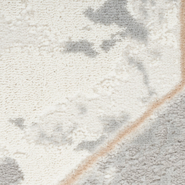 nourison elation etn11 ivory grey rug