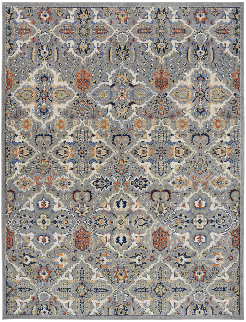 nourison allur alr03 grey rug