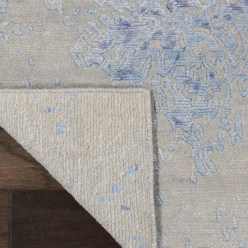 nourison silk shadows sha18 grey blue rug