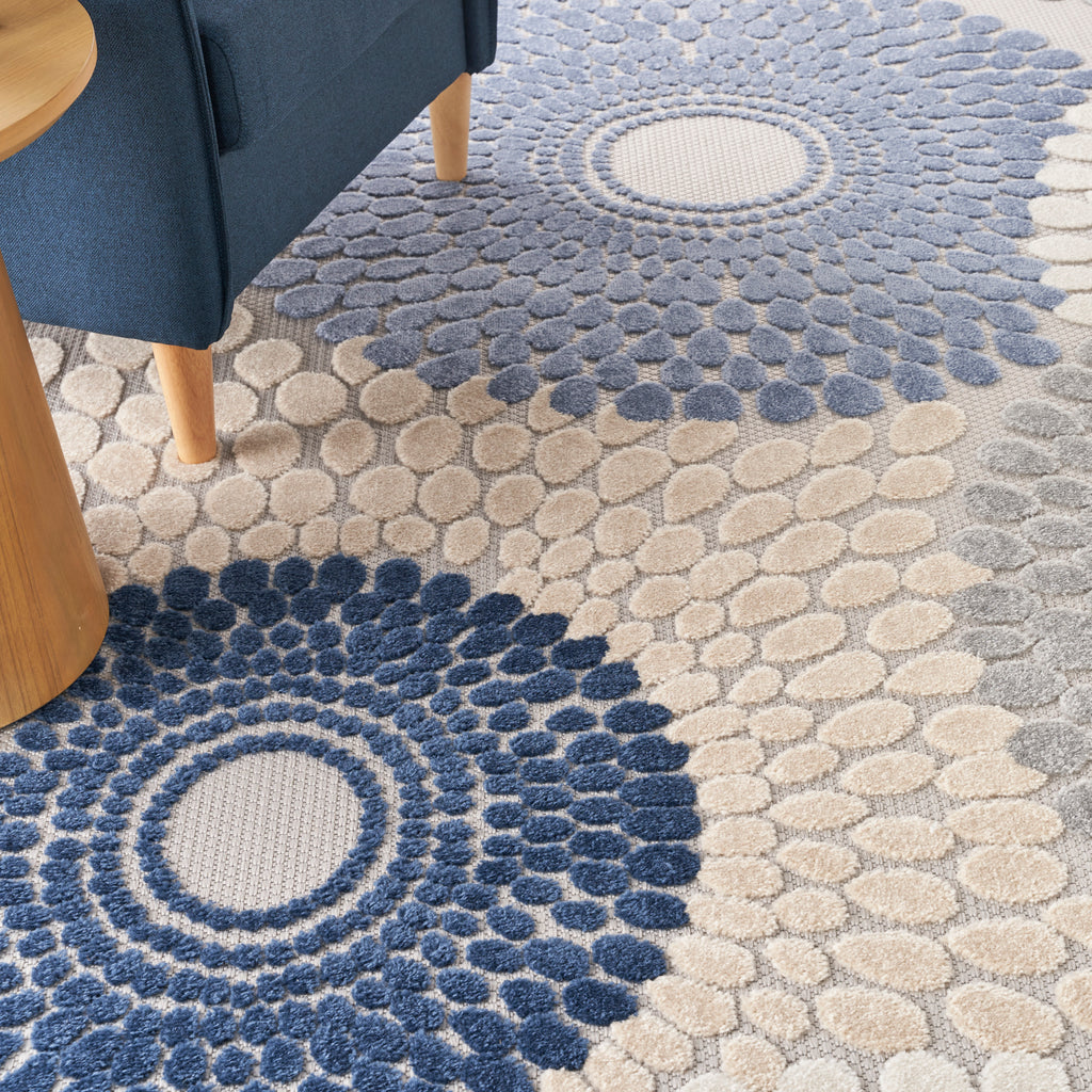 nourison aloha alh29 blue grey rug