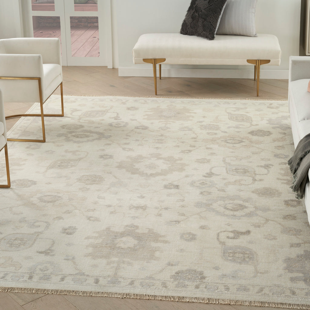nourison aldora ald14 ivory grey rug