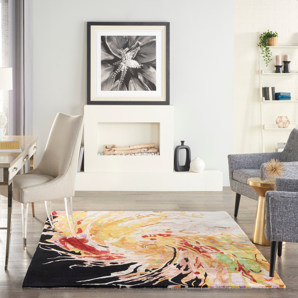 nourison prismatic prs21 multicolor rug