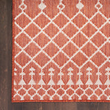 nourison positano pos02 terracotta rug