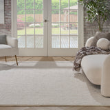 nourison cozy shimmer csh01 ivory silver rug
