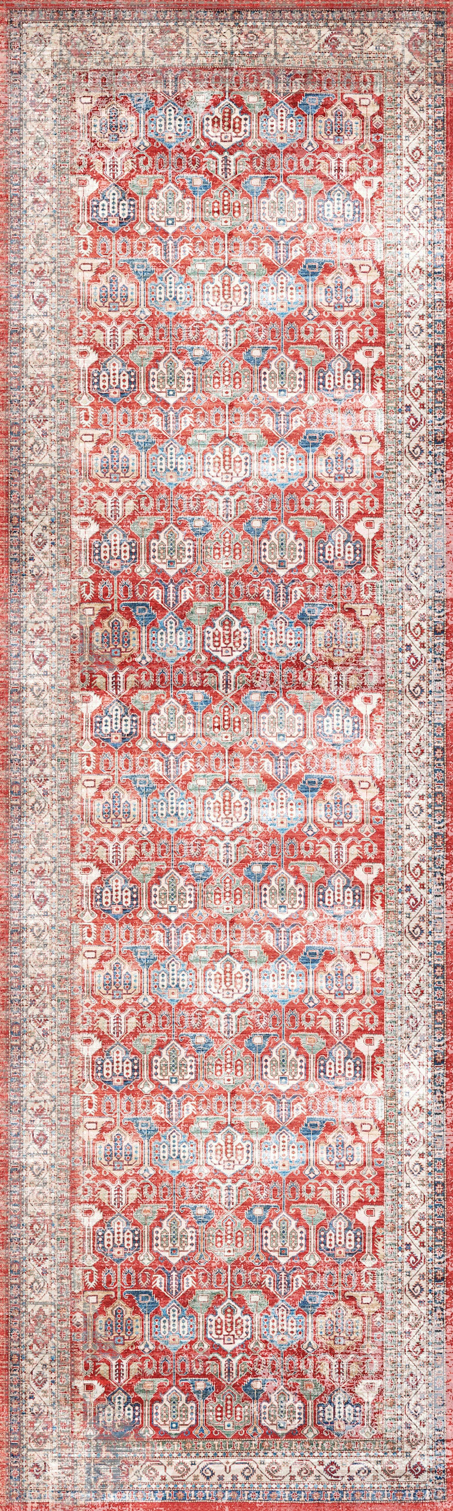 nourison fulton ful09 red rug