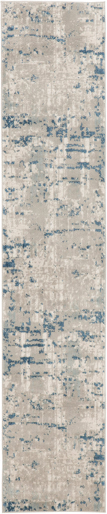 nourison quarry qua01 ivory grey blue rug