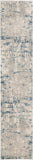 nourison quarry qua01 ivory grey blue rug