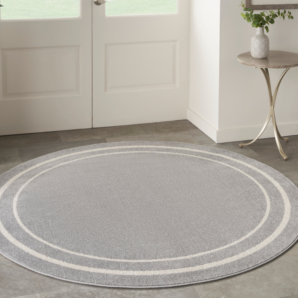 nourison nourison essentials nre02 grey ivory rug