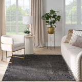 nourison desire dsr08 charcoal silver rug