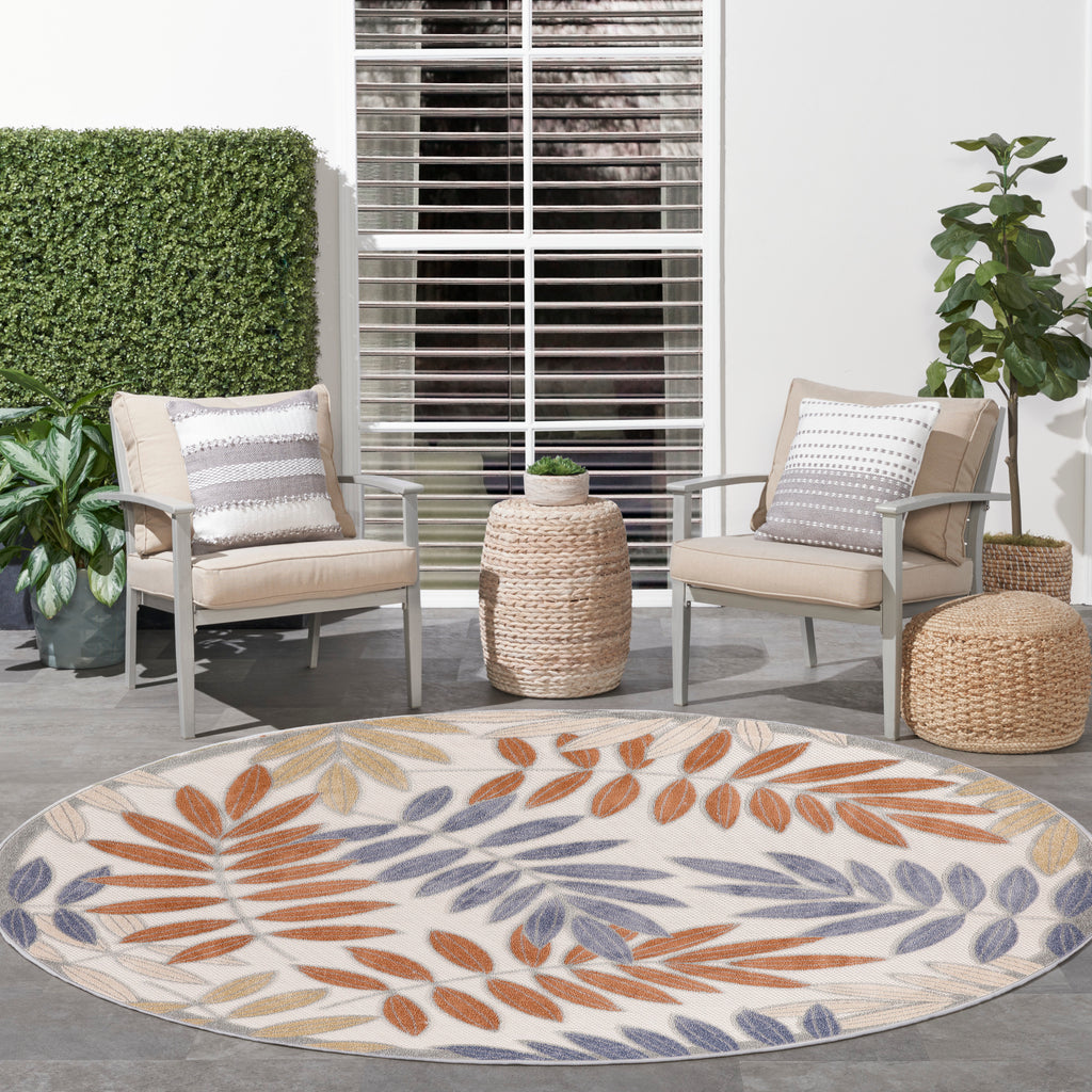 nourison aloha alh18 blue mocha rug