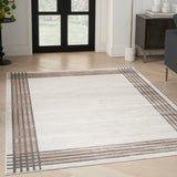 nourison desire dsr01 ivory silver rug