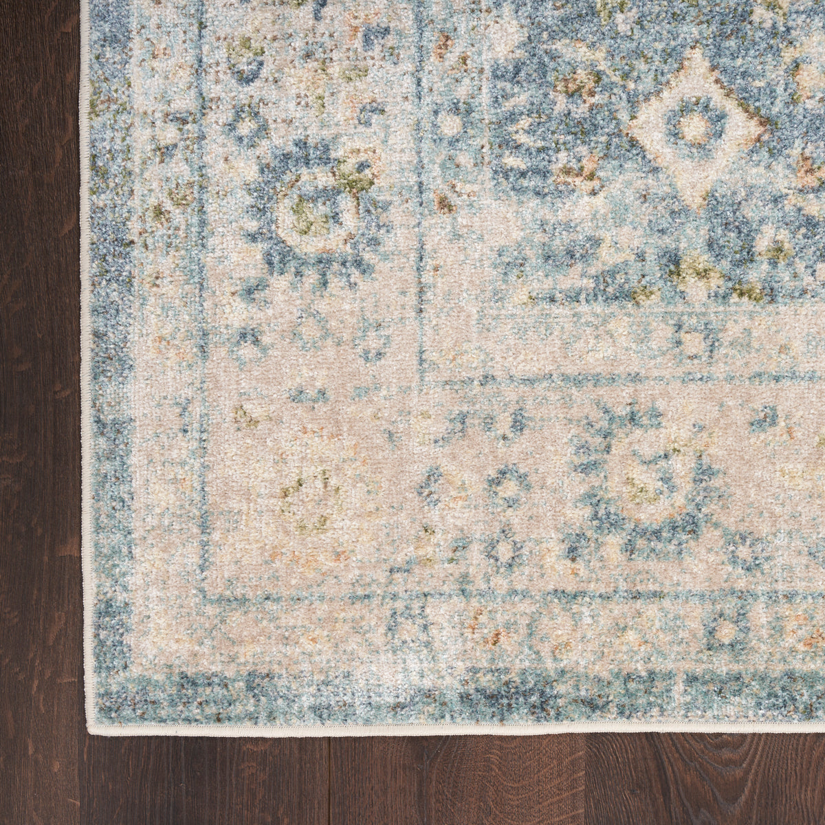 nourison astra machine washable asw16 teal beige rug