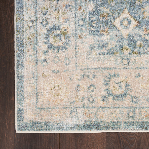 nourison astra machine washable asw16 teal beige rug
