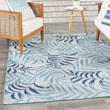 nourison garden oasis goa01 blue rug