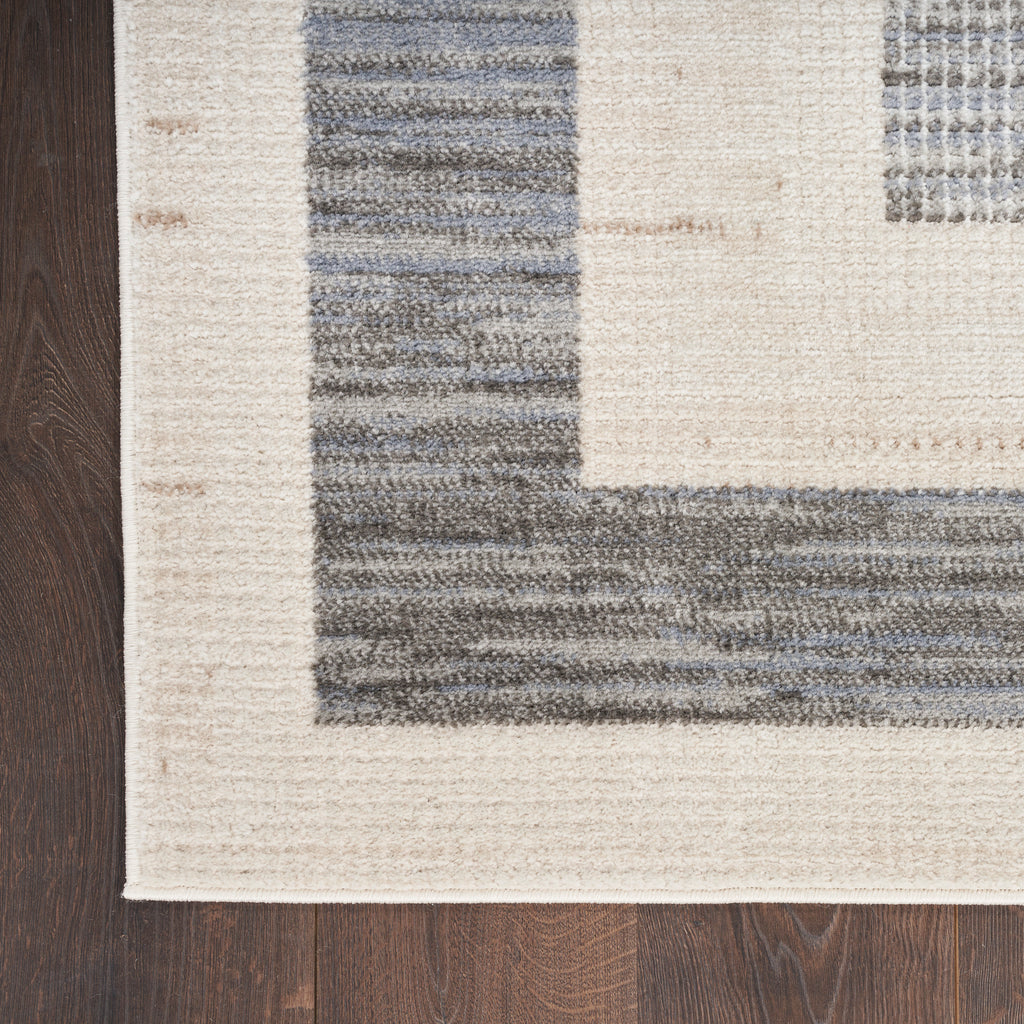 nourison serenity home srh07 grey ivory rug