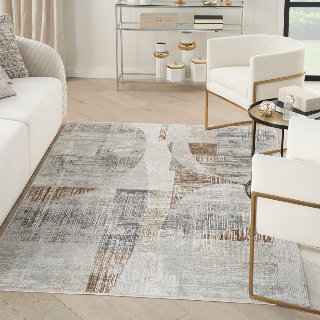 nourison iliana ili04 grey rug