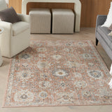 nourison oushak home ous01 rust rug