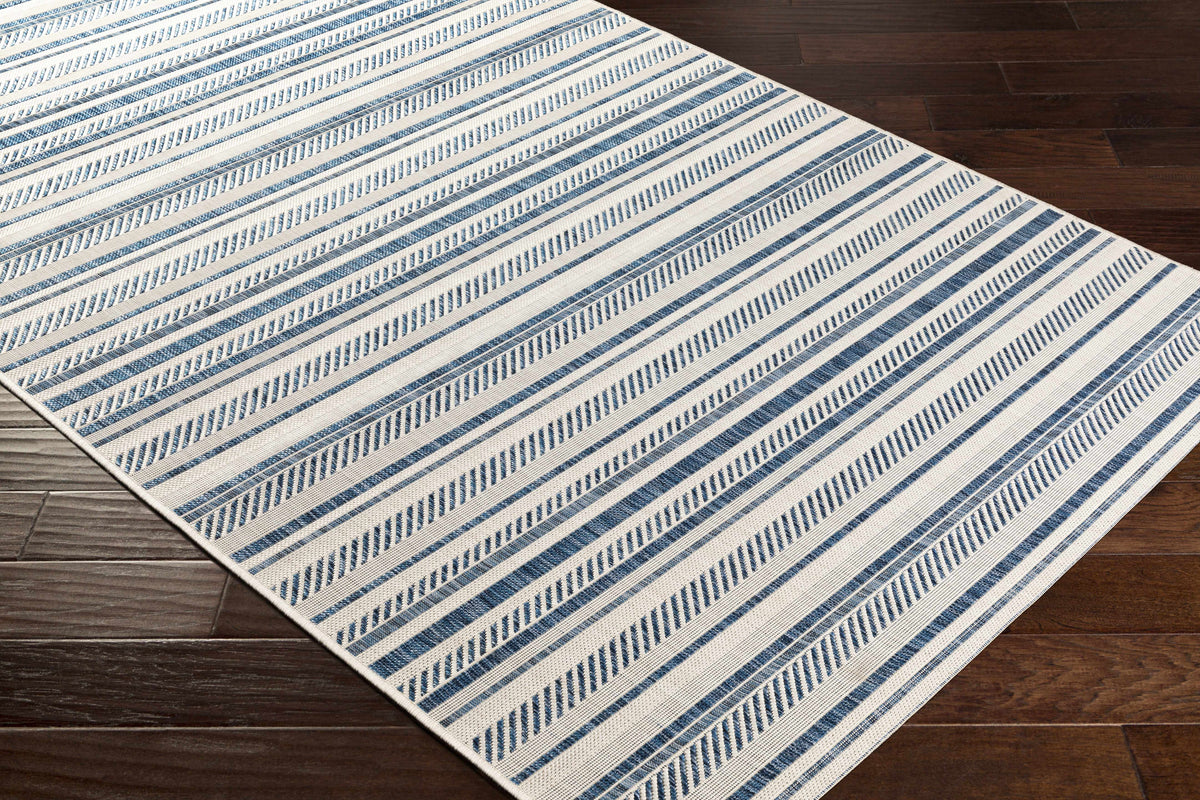 Hauteloom Olin OLIN Navy Machine Made Polypropylene Rug