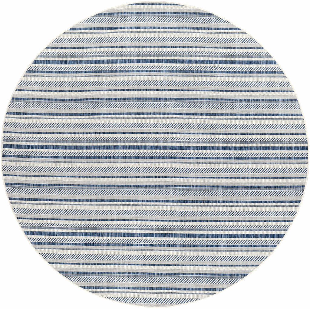 Hauteloom Olin OLIN Navy Machine Made Polypropylene Rug