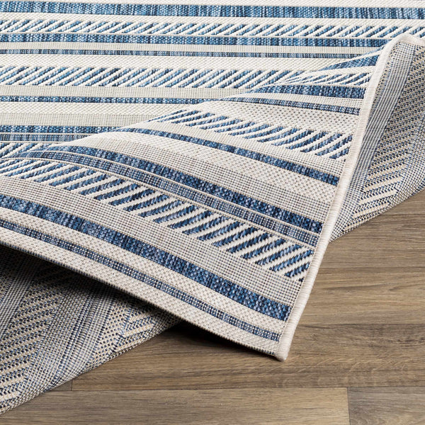 Hauteloom Olin OLIN Navy Machine Made Polypropylene Rug