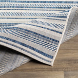 Hauteloom Olin OLIN Navy Machine Made Polypropylene Rug