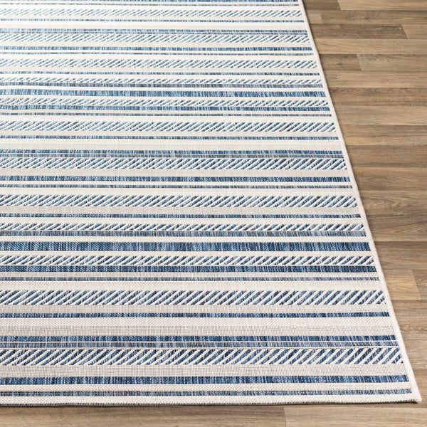 Hauteloom Olin OLIN Navy Machine Made Polypropylene Rug