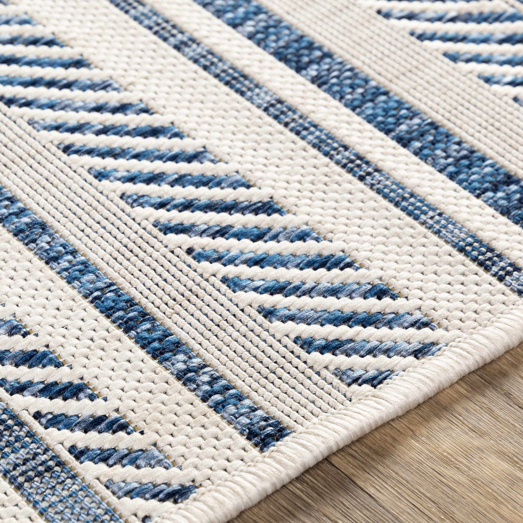Hauteloom Olin OLIN Navy Machine Made Polypropylene Rug