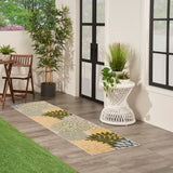 nourison aloha alh05 green multicolor rug