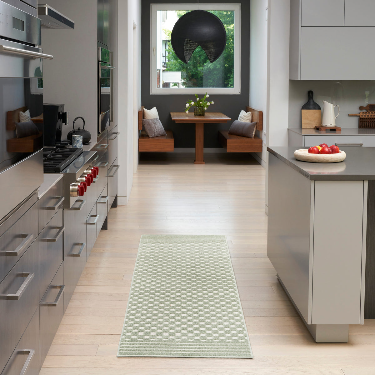 nourison care free caf02 green rug