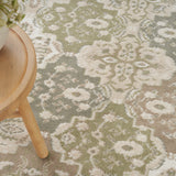 nourison grafix grf31 green rug