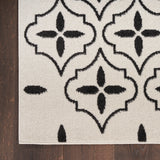 nourison nourison essentials nre04 ivory black rug