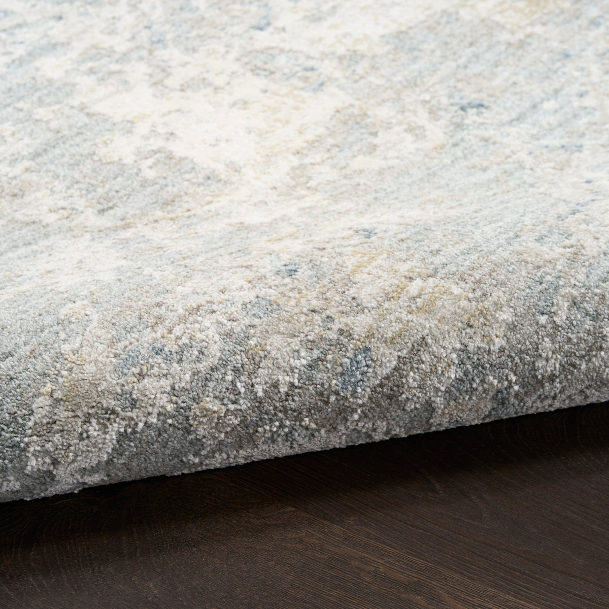 nourison envy evv01 blue silver rug