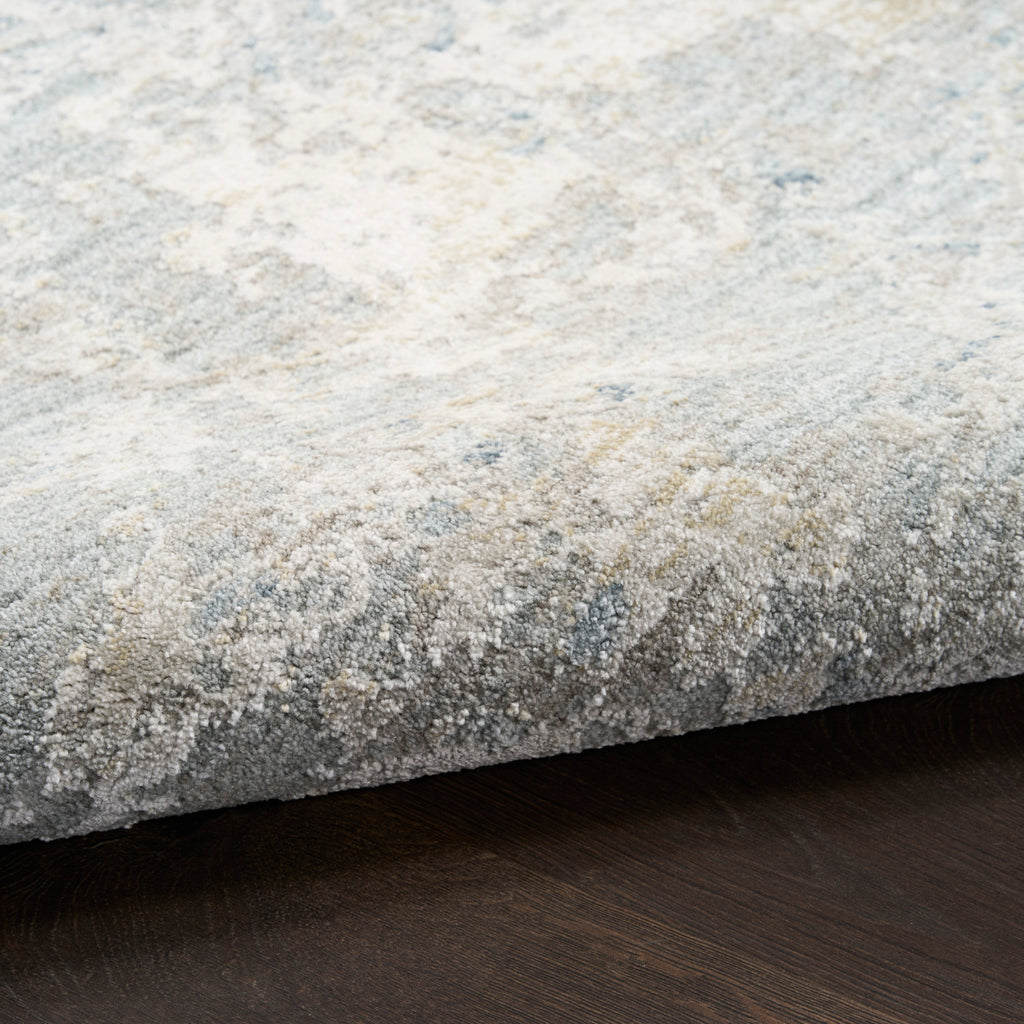 nourison envy evv01 blue silver rug