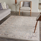 nourison infinite ift01 blue ivory rug