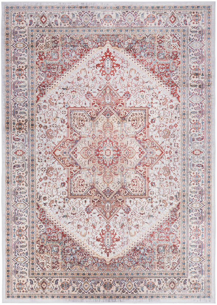 nourison vintage home vnh01 ivory red rug