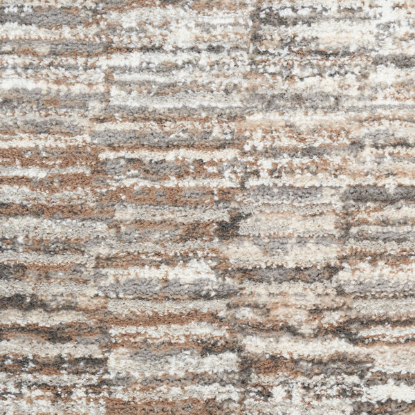 nourison sustainable trends sut06 ivory mocha rug