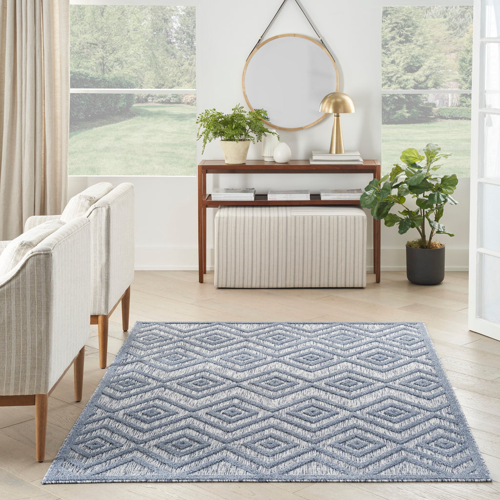 nourison versatile nrv01 denim blue rug