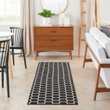 nourison twist reversible tws01 black rug