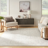 nourison eco cycle ecy01 silver ivory rug