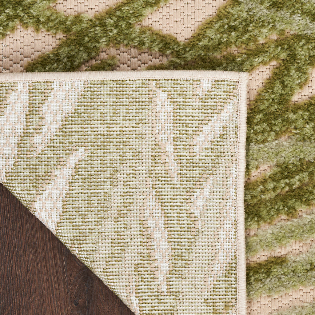 nourison aloha alh41 ivory green rug