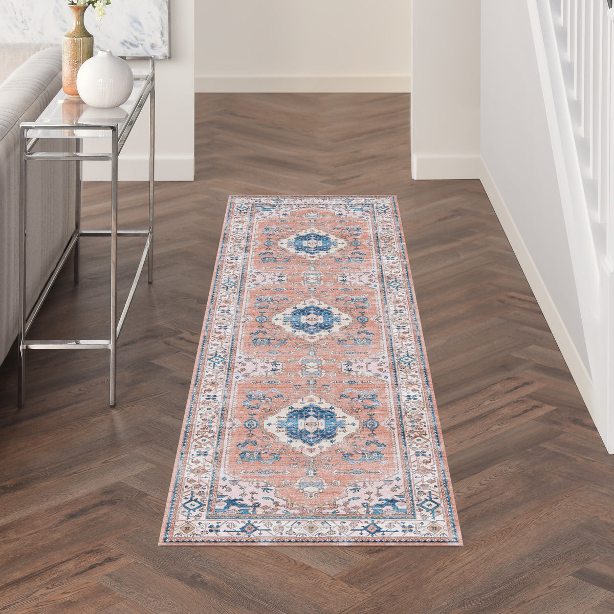 nourison fulton ful11 coral rug